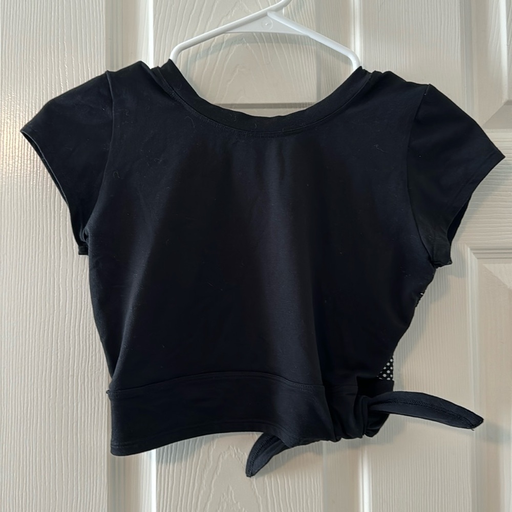 Bombshell Sportswear Black Crop Top Sz Small